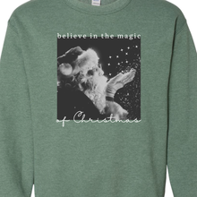 Heather Green Believe In The Magic Of Christmas Crewneck Sweatshirt