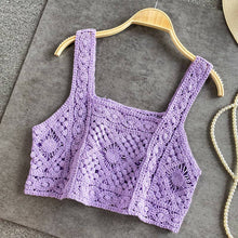 Black Crosa - Handmade Vintage Crochet Design Camisole