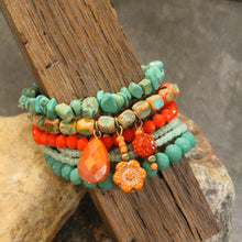 Mixed Stones & Glass Sass Bracelet Set