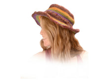 Struttin Stripes Hemp Cotton and Recycled Silk Trim Brim Hat
