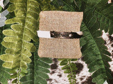 Mae Positive Inspiration Embellished Mini Cuff: Silver Best Friend / Brown Floral