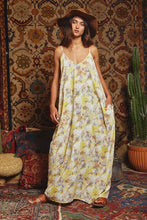 Yellow Multi Tie Dye Flowing Maxi Slip Bucketlist Dress