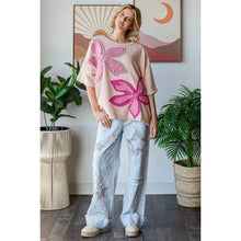 Blush Washed Flower Patchwork Oli+Hali Top