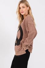 Coco Brown Washed Peace Resto Sweatshirt