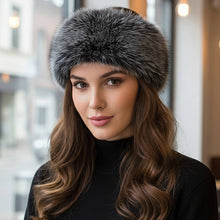 White Elegant Faux Fur Winter Headband Earmuff