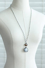 White Howlite Beaded Chain Necklace