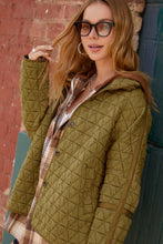 Birdy Sage Oversized Soft Quilted Button Down Jacket