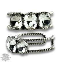 Clear Stone oval bead ring