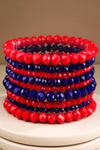 Glass Bead 9 Set Bracelet: BL-GLACIER GLOW