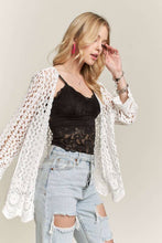 CROCHET CARDIGAN HEM - CET3546: BLACK / S/M-M/L(3-3)
