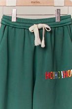 Green Christmas Pants with Lettering