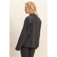 Black Single Button Blazer
