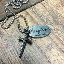 Nail Cross Tag Necklace
