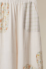 Ivory Multi Boho Patchwork Wide Leg Mello Pants