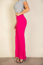 High Waist Stretch Crepe Flare Pants: Black / M