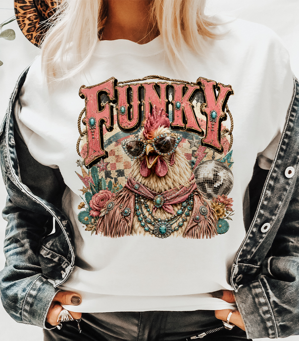 Natural Funky Chicken Tee