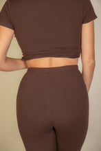 Coffee Basic Solid Leggings