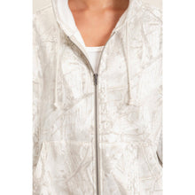 Grey Tree Camouflage Zip-Up Hoodie