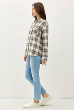 Jade Oversized Cotton Flannel Shirt