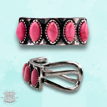 Pink stone ring