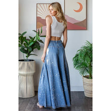 Blue Washed Wide Leg Denim Oli+Hali Jeans