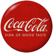 Coca-Cola Sign of Good Taste Wall Decal 50s Style Distressed