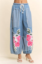 Light Denim Multi Flower Patchwork Davi & Dani Pants