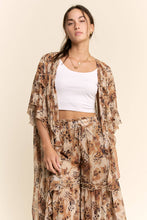 Cheetah Chiffon Davi & Dani Kimono Duster