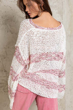 Mauve Multi Stripe Handmade Thin POL Sweater 8/11/23 6844
