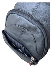Brown cowhide leather back pack