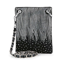 Black Rhinestone Design Ultra Crossbody Sling