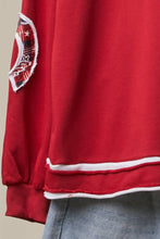 Red Christmas Back Lettering Sweatshirt