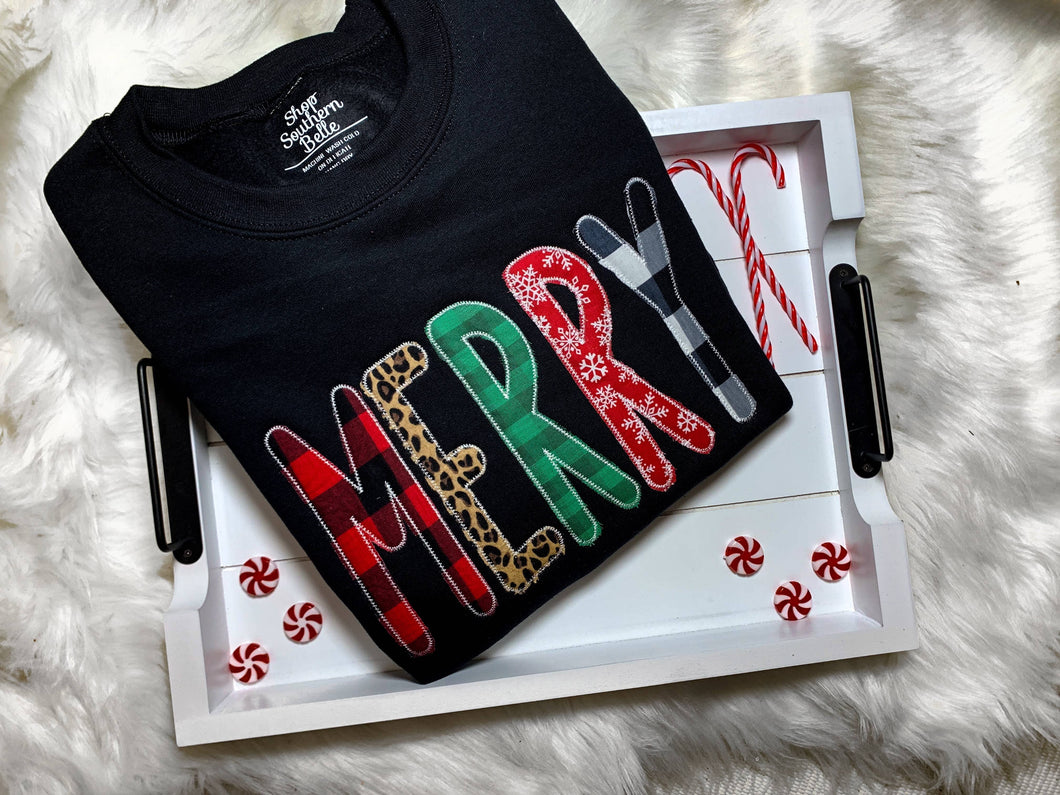 Black Merry Christmas Sweatshirt