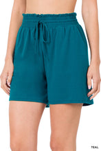 Teal Drawstring Paperbag Zenana Shorts 2/14/23 5596
