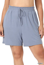 Cement Drawstring Paperbag Zenana Shorts 2/14/23 5589