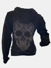 Black Extra Blinged Out Skull Bus Stop Hoodie 4/11/23 5905