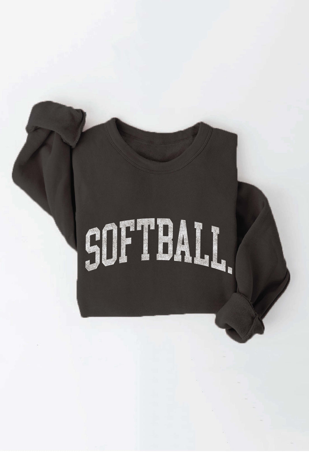 Black Softball Graphic Relaxed Oat Pullover 3/6/23 5729