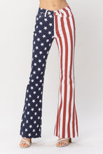 American Flag High Waist Flare Judy Blue Jeans 6/5/23 6069