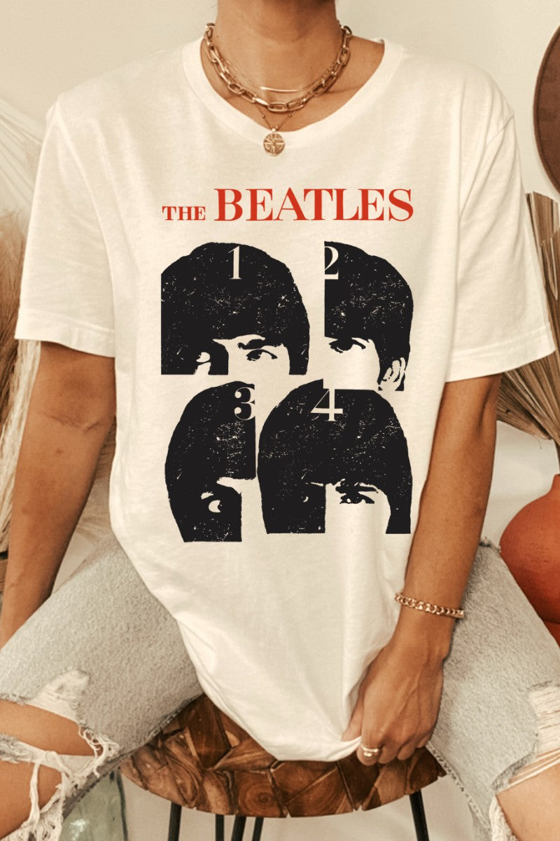 Vintage White Beatles Oversized Agp Tee 4/20/23 6073