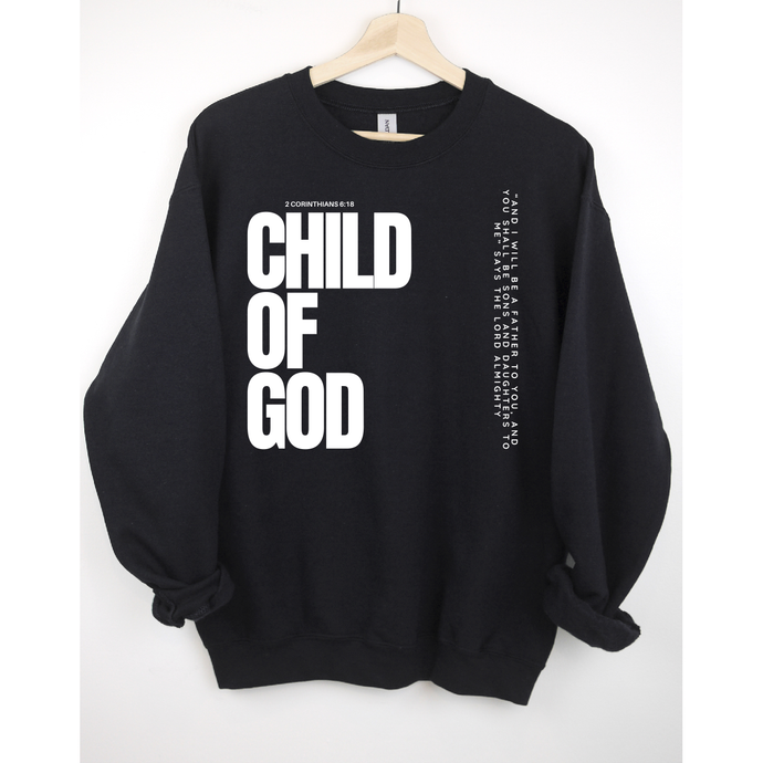 Child of God Christian Black Sweatshirt