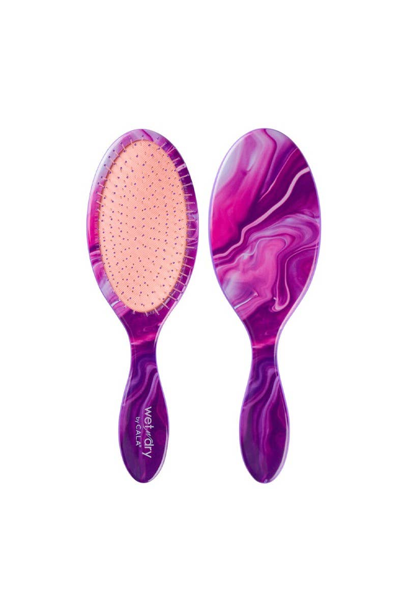 CALA Wet n Dry Detangling Hair Brush Lavender - 6pc