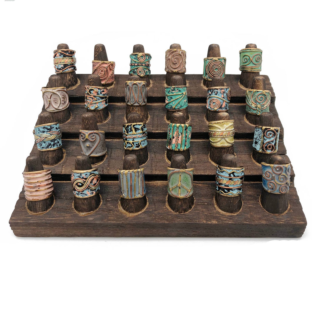 Brass Patina Rings