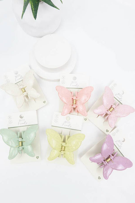 Dusted Butterfly Hair Claw