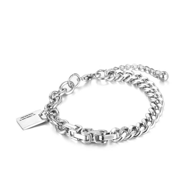 Korean Style Titanium Steel Bracelet Couple Bracelet