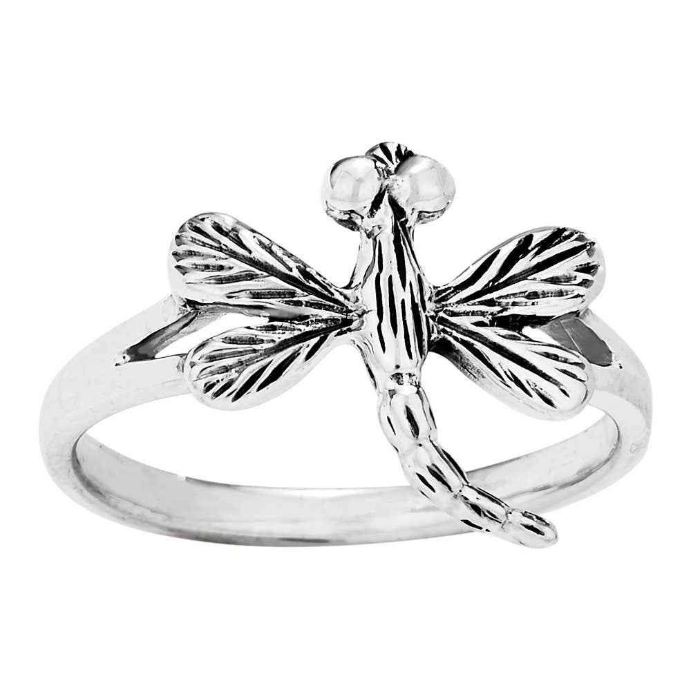 Dragon Fly Sterling Silver Ring