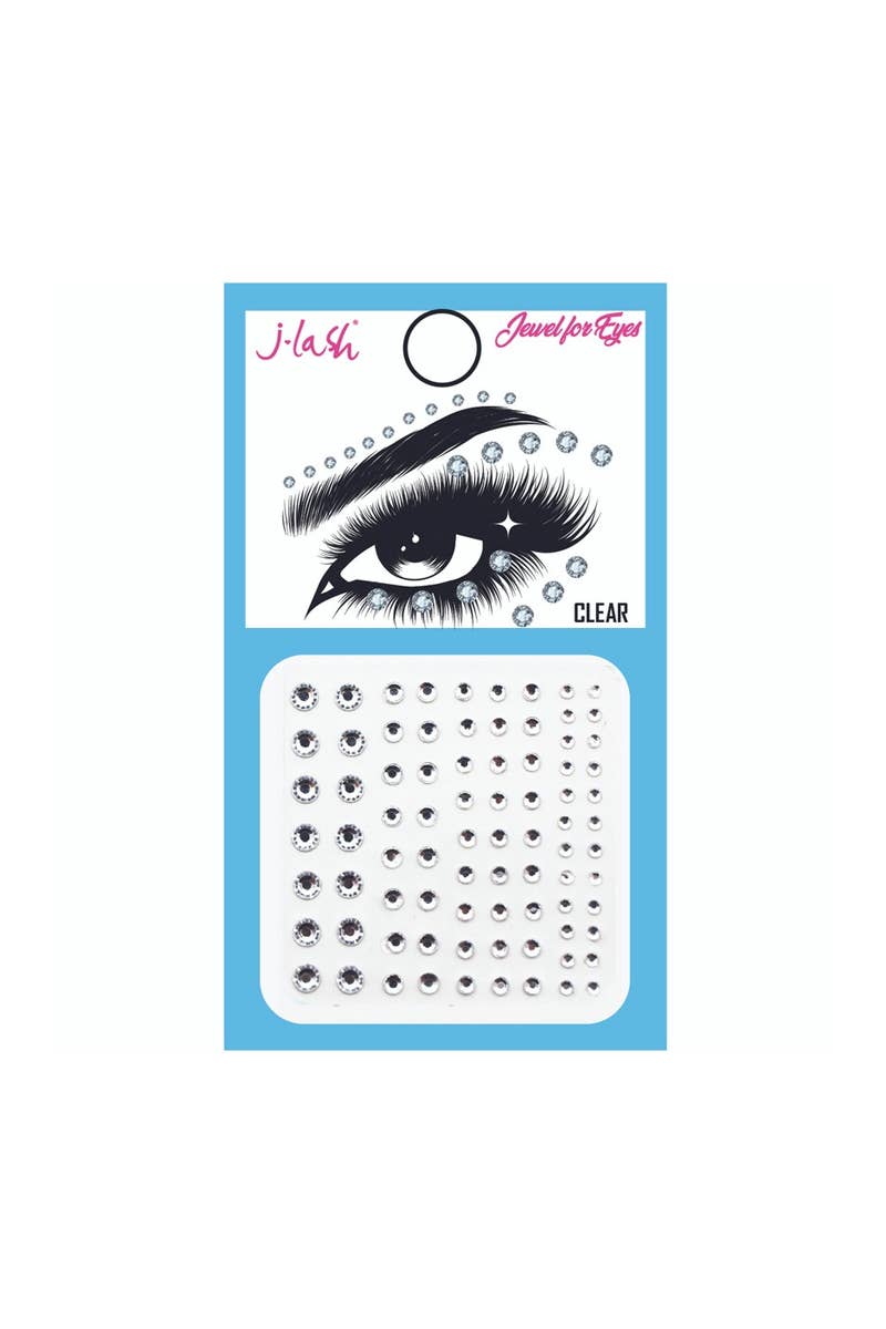 J Lash Jewel For Eyes Rhinestone JE1 Clear - 12set