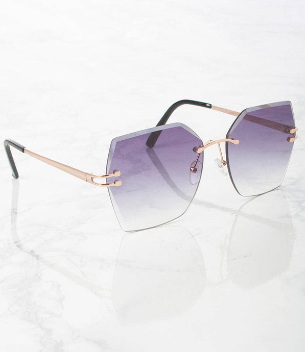 Frameless Large Sunglasses