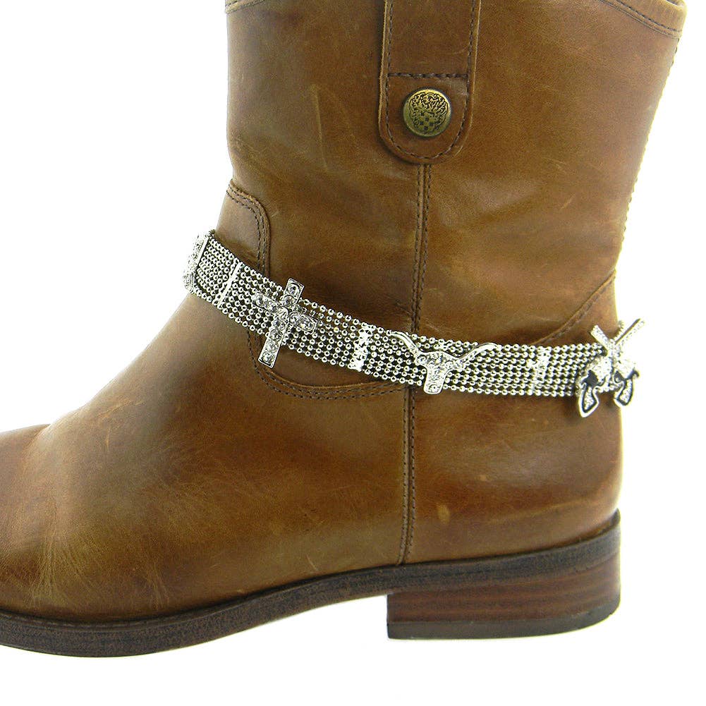 Western Charm Boot Chain With Cross