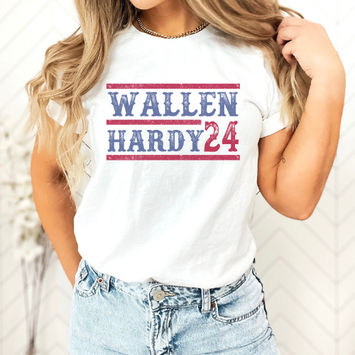 White Wallen Hardy 24 Tee | Country Music | T Shirt