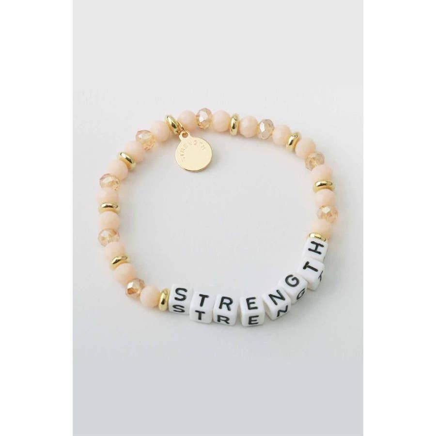 Strenght Crystal Bead Bracelet